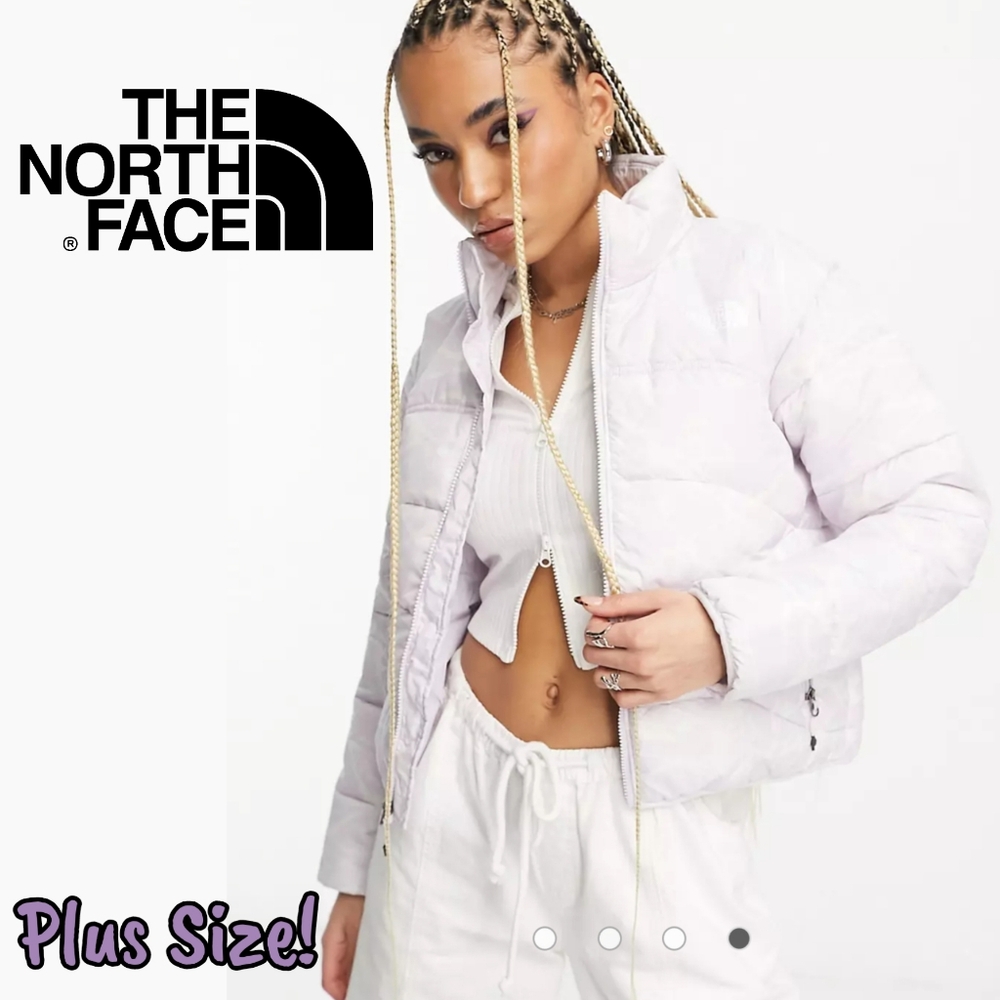THE NORTH FACE Limited Edition Plus Size (XXL) Lavender Swirl Puffer Jacket - Picture 1 of 14